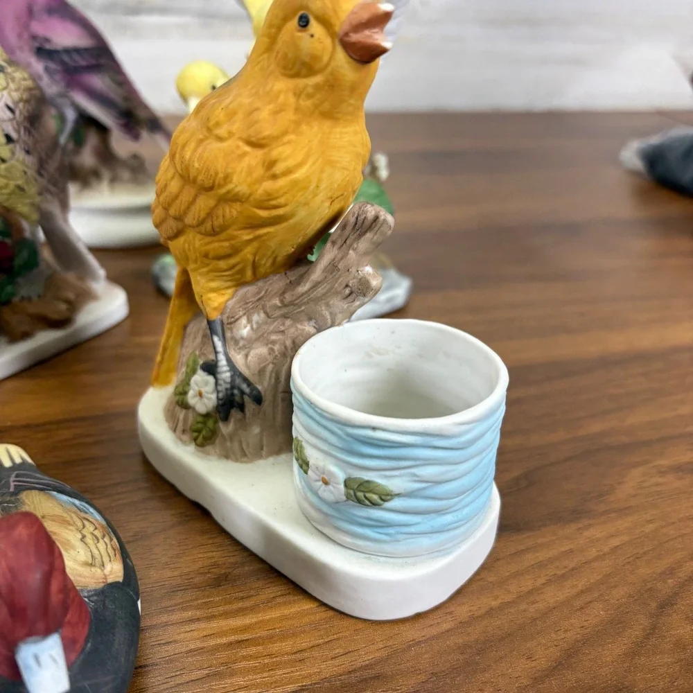 Vintage Porcelain Birds Lefton. Canary by Andrea Luvkin Songbirds‎ & more Qty 11